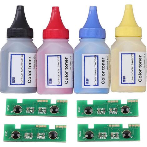 Toner-Nachfüllpulver-Set, Mehrfarben-Universal-Drucker-Nachfüllpulver für 409S