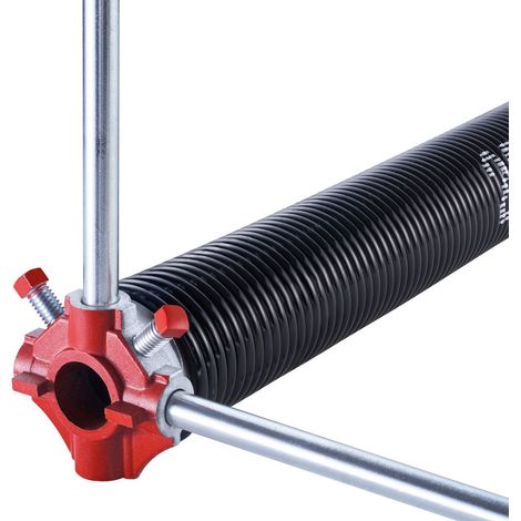 Ressort de torsion porte garage paire 0.225x2x27 pouces 16000 cycles noir electrophorese barres outils gants (1/5)