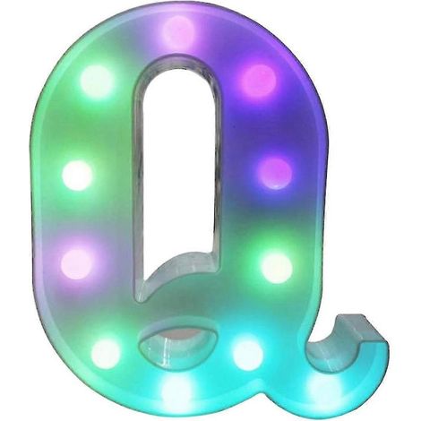 [LCS] Lettres lumineuses LED colorées avec télécommande - Initiales lumineuses pour bars et fêtes - Décoration pour la maison (1/5)
