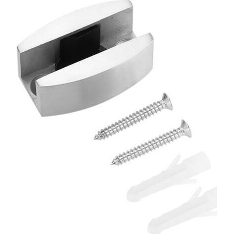 – Guía de suelo para puertas correderas de cristal – Acero inoxidable 304 – Ajustable para cristal de 8-14 mm – Sistema antivuelco -Crezuo