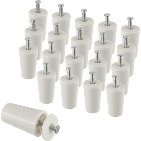 40 mm weiße Rollladendichtung für Rollläden und Jalousien mit Unterlegscheiben und Schrauben (20 Stück pro Packung) (1/5)