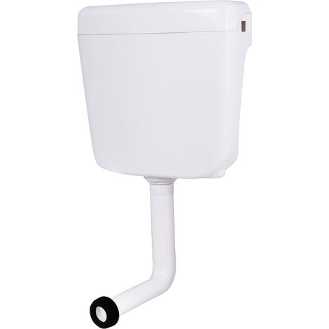 Aufputz Spülkasten AP Spülkasten Aufputzspülkasten für Stand-WC Toilette Weiß (1/5)