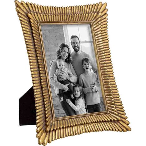 Porta fotos 10X15 dorado 16,6x1,8x21,5h cm