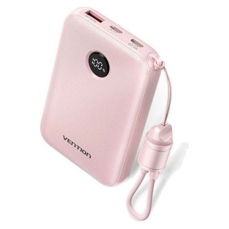 Powerbank 10000mAh Vention FKAP0-C/ 22.5W/ Rosa