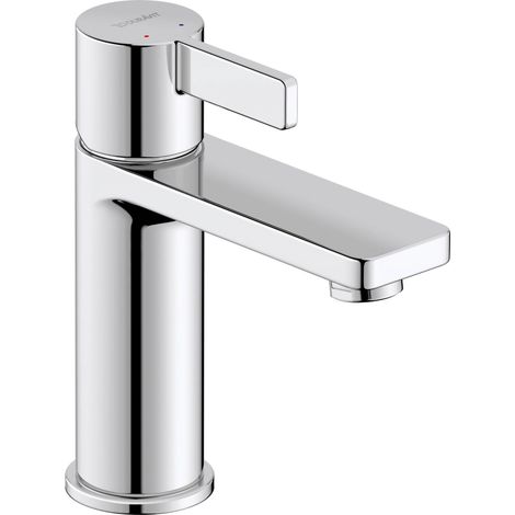 Mitigeur monocommande de lavabo, Robinet lavabo, Taille M (hauteur de sortie 110 mm), lavabo salle de bain, Robinet salle bain, Robinet, robinetterie, chromé (1/5)