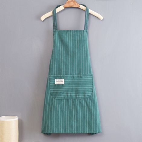 Lot de 2 tabliers de cuisine café et vert, tabliers imperméables réglables avec 2 poches pour femmes et hommes, chef pour cuisine, jardinage, restaurant, barbecue