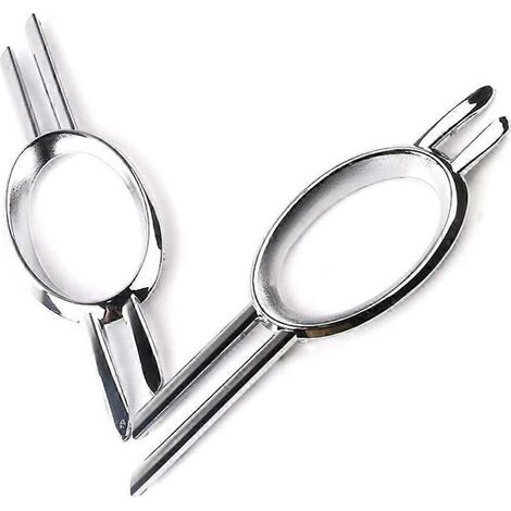 Verchromte Nebelscheinwerfergitter vorne links und rechts, passend für Mercedes-Benz W211 E320 07-09 A2118851174 A2 (1/2)