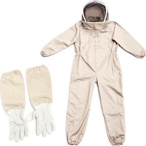 ALLIANDIS Vêtements d'apiculture Vêtements d'apiculture Vêtements d'apiculteur professionnel - Avec voile autoportant et gants longs XL-Fei Yu (1/5)