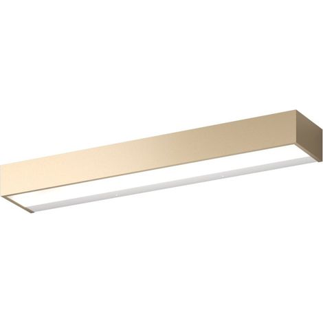 Applique classica top light bios 1213 55 led switch 2640lm alluminio illuminazione modulo integrato, finitura metallo oro