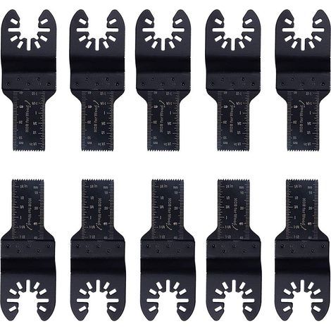 Standard 3/4" oscillating saw blades (pack of 10) for Black & Decker, Bosch, Porter, Craftsman, Fein, Multimaster, Rockwell and Makita