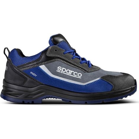 Sparco scarpa antinfortunistica Indy Charlotte S3S calzature di sicurezza in pelle scamosciata idrorepellente Grigio/Azzurro Tg.42 con puntale in vetroresina amagnetico Grigio/Azzurro 42