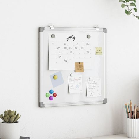 Magnetisches Whiteboard 60x60x1,7 cm Aluminium