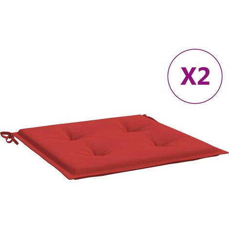 Maison Exclusive - Cuscini per Sedia 2 pz Rossi 50x50x3 cm in Tessuto Oxford (1/5)