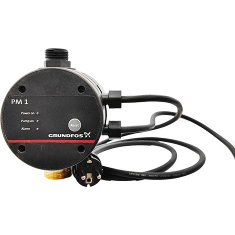Grundfos – Pressostat PM1 230V – Max 10 bars – Protection contre marche à sec – Clapet anti-retour – Longueur câble 1,5m