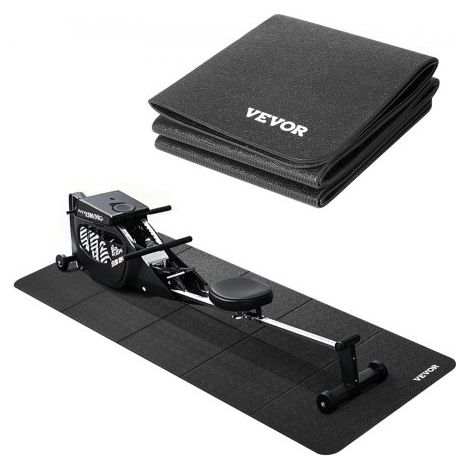 Alfombrilla Plegable para Cinta de Correr, para Elíptica sobre Suelo de Madera, Protector de Suelo PVC Alta Densidad, Impermeable y Antideslizante, para Gimnasio en Casa, 610 x 1730 x 6 mm (1/5)