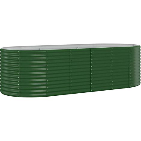 Maison Exclusive - Hochbeet Verzinkter Stahl 249x100x68 cm Grün (1/5)
