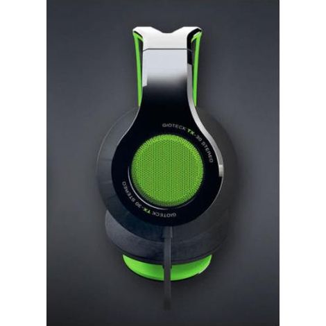 Gioteck TX-30 Auriculares Alámbrico Diadema Juego Negro, Verde (1/2)