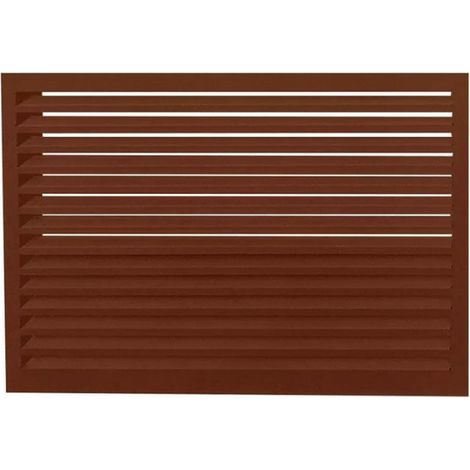 DECOCLIM - Face dos pour cache en aluminium brun rouge taille XL - 23AXL8012-DOS