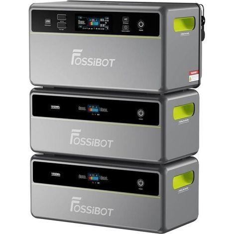 Solarenergiespeichersystem - FOSSIBOT - FBP1200 - 1,95–39,1 kWh - 1200 W AC - LiFePO4 EVE®