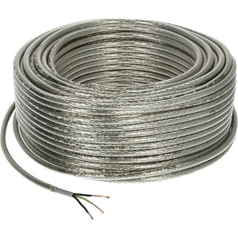 Câble de commande blindé en PVC 3 x 1 mm² avec conducteur de protection