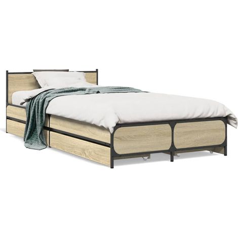 Maison Exclusive - Giroletto Cassetti Rovere Sonoma 75x190 cm Legno Multistrato