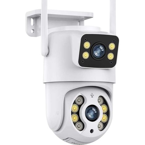 Caméra IP de sécurité extérieure sans Fil 4K PTZ 6 MP avec Wi-FI, Double Objectif, écran, détection Humaine par IA(NO Card) (1/5)