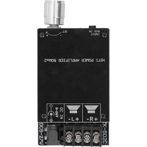 Audioverstärkerplatine Digitaler Leistungsverstärker HiFi Bluetooth 5.0 TPA3116D2 50Wx2 2.0 Stereo ZK 502C