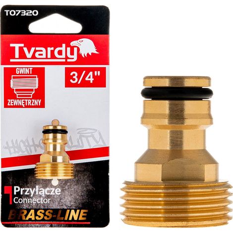 Raccord fileté extérieur en laiton 3/4" (10/80) (1/3)