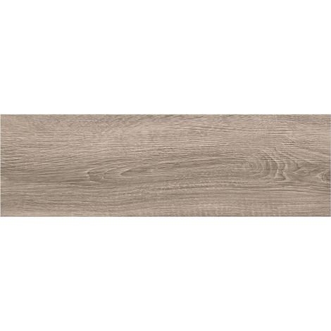 Baldosas de gres esmaltado con efecto madera, color gris, 18,5 x 59,8 cm, 1 m²
