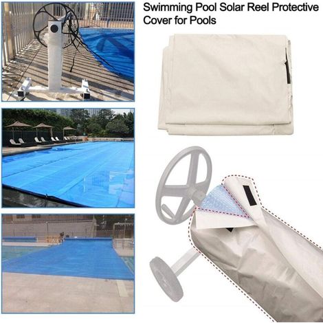 Roleader – Rotolo di copertura per piscina 490 x 96 cm – Tessuto Oxford 210D resistente ai raggi UV e all'acqua – Resistente al vento e alla polvere (1/5)