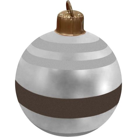 Boule de Noël Gonflable Personnalisable en PVC - Décoration de Fête - 60 cm