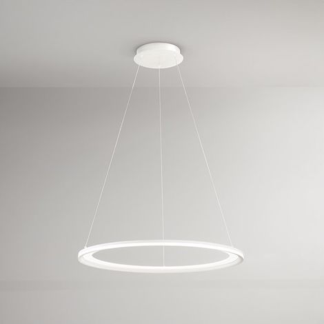 Lampadario a sospensione EDGE a led 86W Bianco opaco Perenz (1/3)