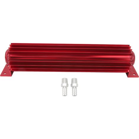 Refroidisseur à double canal de transmission de 12 pouces en aluminium anodisé à ailettes de transmission à double passage Dissipateur de chaleur universel adapté pour voiture camion roug (1/5)