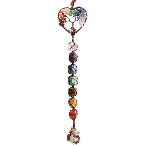Wanddekoration mit 7 Chakren, Heilkristall-Ornament (1/3)
