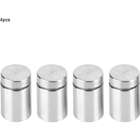 Lot de 4 vis de fixation pour panneau publicitaire en acier inoxydable, entretoise en verre creux 19x30mm (1/5)