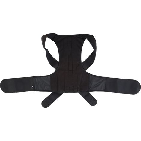 Ceinture Correctrice de Posture Dos Courbé, Réglable, Soulagement Douleur Vertébrale, Taille XXL, Noire, Maintien Dorsal (1/5)