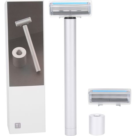 Rasoir électrique homme double lame ajustable vibration portable métal pour salon maison (1/5)