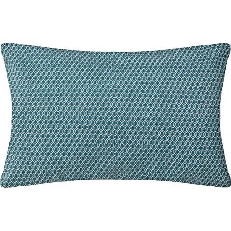 Atmosphera – Coussin décoratif déhoussable en coton bleu canard 30 x 50 cm – Confort optimal pour assise – Facile à entretenir et à associer - OTTO 30 X (1/5)