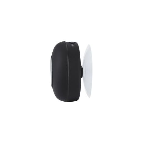 Mini enceinte Bluetooth portable étanche sans fil pour l'extérieur avec ventouse (noire)