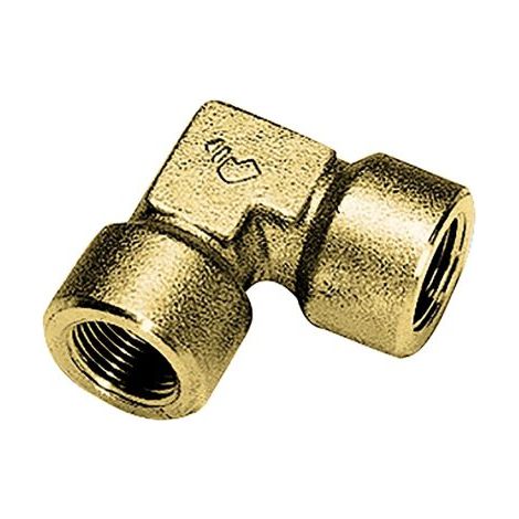 Coude Laiton 90° Legris G Femelle 1/8pouce - Femelle 1/8pouce ( Prix pour Paquet de 5 )