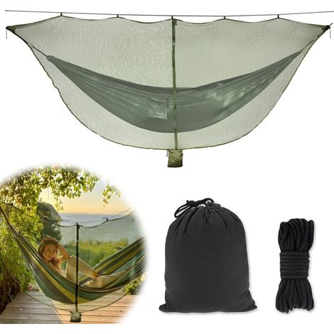 Moustiquaire de Camping pour Hamac, Moustiquaire Ultralight pour Hamac Portable Moustiquaire de Hamac Fermeture éclair Double Face Moustiquaires pour Jardin Camping Voyage Extérieur (Ne Contient Pas H (1/5)