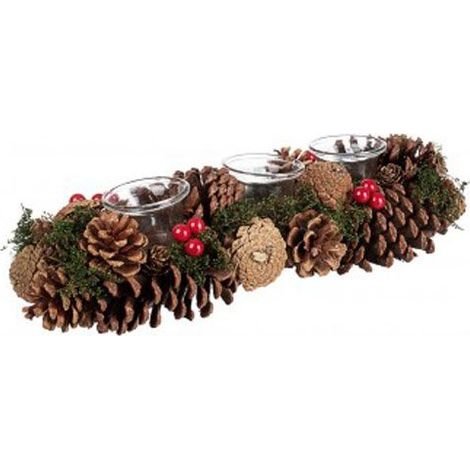 Portacandela Rettangolare 3 Posti Sequoia Bizzotto - 0931039
