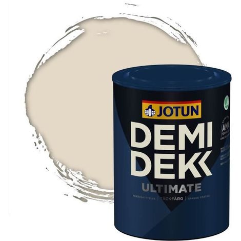 Peinture Bois - DEMI DEKK ULTIMATE - Satinée - RAL 1013 - 0,75L - Blanc Perlé (1/2)
