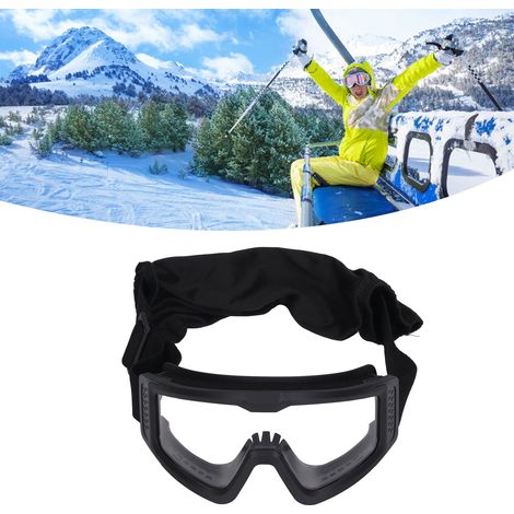 Lunettes de protection renforcées, résistantes aux chocs et offrant une protection UV, avec verres transparents, verres gris et verres jaunes traités pour une luminosité accrue. Monture noire. (1/5)