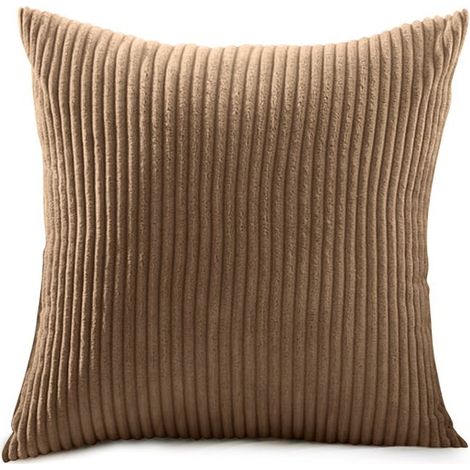 Funda de cojín，8080 cm，1 pieza，6XL，sala de estar y hogar，Funda de cojín para sofá cama，Decoración de sofá de pana，Funda de cojín de pana (1/5)