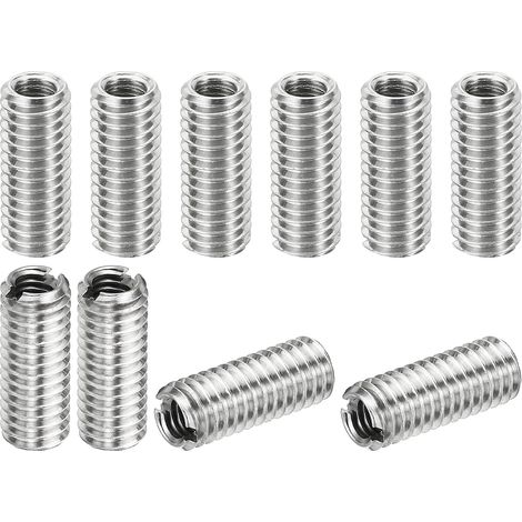 Filetage Adaptateurs Manchon Réduction Écrou Insert Fileté, 10 pcs M61 Mâle à M40.7 Femelle Réparation Insérer Écrou Vis Réducteur Conversion Inox Acier Fixation 15mm (1/5)