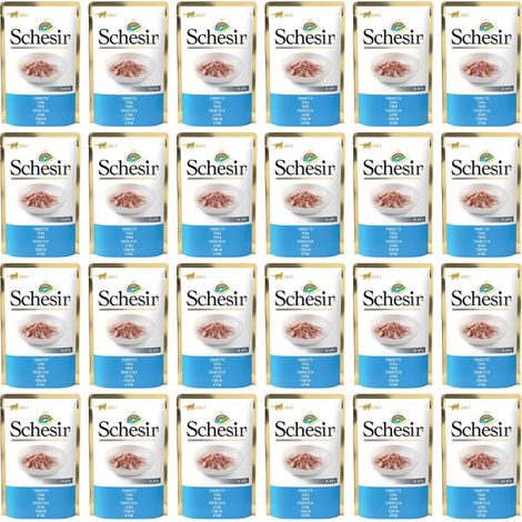 Schesir Pâtée au thon pour chat adulte 24 x 85 g