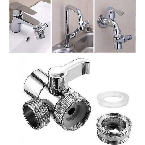 Adaptateur de robinet, interrupteur, aérateur, connecteur de robinet d'évier, séparateur de robinet, pommeau de douche, vanne de dérivation