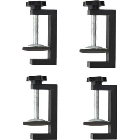 G-clamps for woodworking, adjustable screw wood clamps, set of heavy-duty mini C-clamps for woodworking, universal office clamp with stable wide jaw for