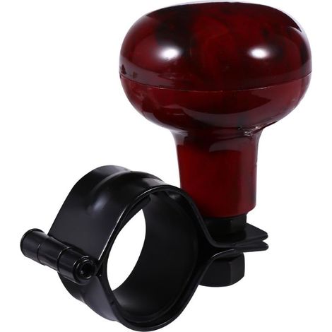 Convient pour les poignées de volant, les poignées de voiture et les aides à la direction. Convient aux voitures et aux camions. Installation facile sans outil. Pommeau de volant rotatif. (1/4)
